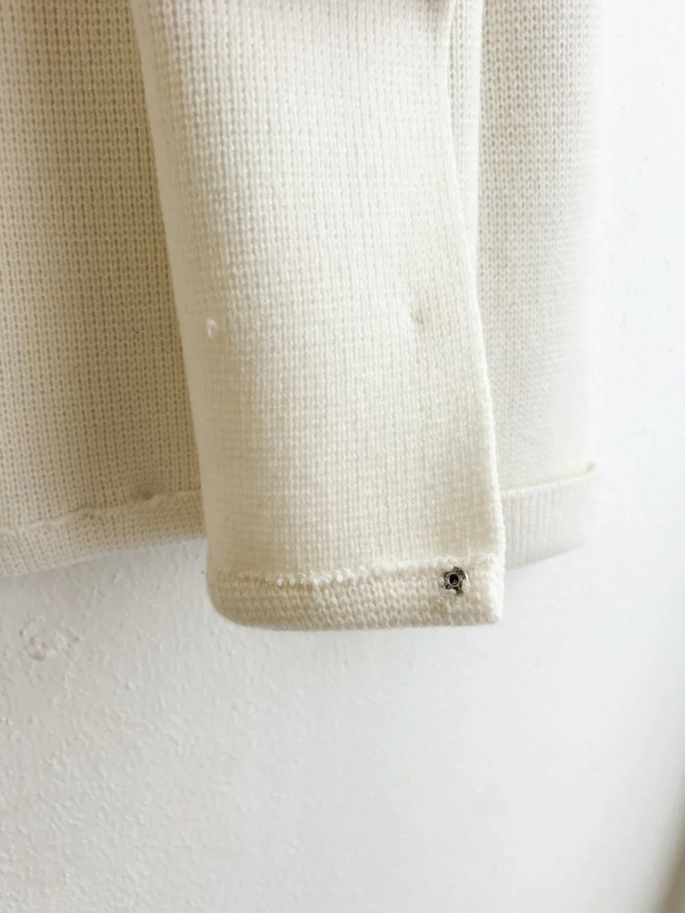 VINTAGE 60s‎ Lilly of California Cream Knit Double Breasted Lady Jacket Blazer - Picture 13 of 13